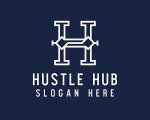 Modern Startup Business Letter H logo design