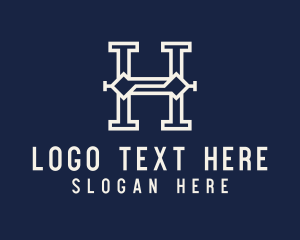 Letter H - Modern Startup Business Letter H logo design
