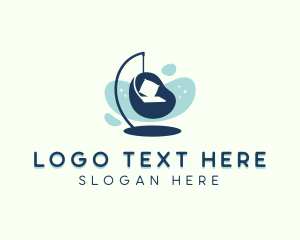 Upholsterer - Lounge Hanging Chair logo design