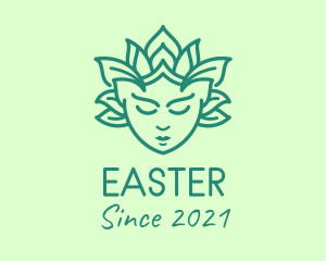 Stylist - Green Nature Goddess logo design