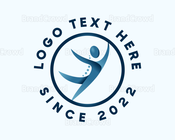 Chiropractor Spine Healthcare Logo