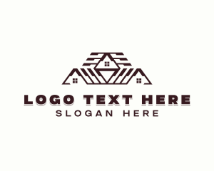 Roofing - Residence Roofing Construction logo design