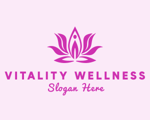 Healthy Lifestyle - Flower Relaxation Spa logo design