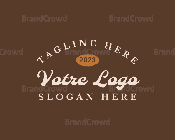 Hipster Cursive Business Logo