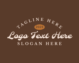 Retro - Hipster Cursive Business logo design