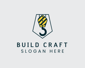 Construction Crane Hook logo design