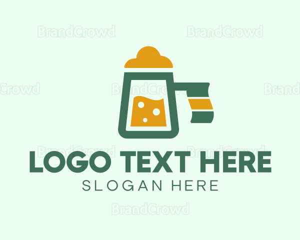 Abstract Beer Mug Logo