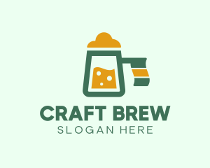 Abstract Beer Mug  logo design