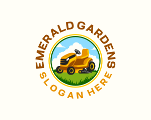 Lawn Mower Garden logo design