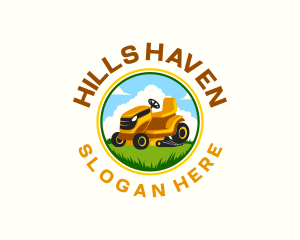 Lawn Mower Garden logo design