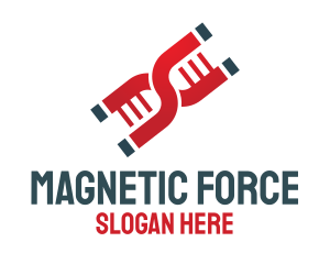 Magnetism - DNA Strand Magnets logo design