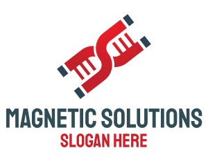Magnetic - DNA Strand Magnets logo design