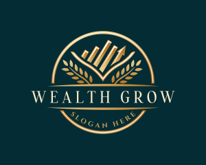 Wealth Trading Arrow logo design