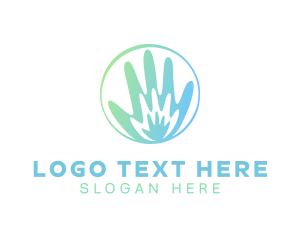 Physiotherapy - Helping Hand Organization logo design