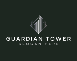 Hotel Tower Architecture logo design