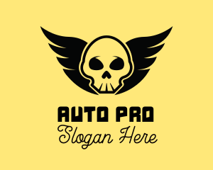 Winged Skull Pirate Logo