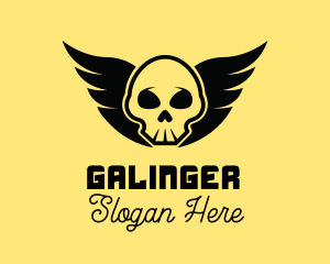 Winged Skull Pirate Logo