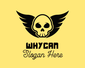 Winged Skull Pirate Logo