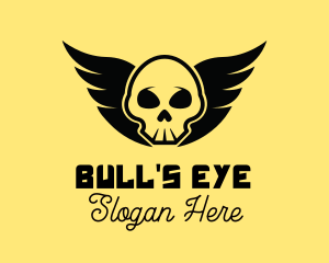 Winged Skull Pirate logo design