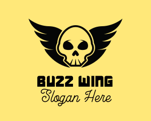 Winged Skull Pirate logo design