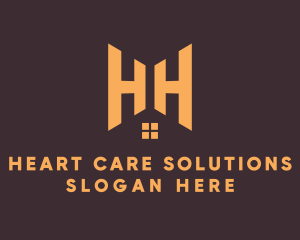 Double H House  logo design