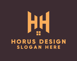 Double H House  logo design