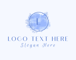 Floral Wreath Skincare Logo