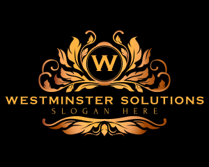 Luxury Floral Crest Logo