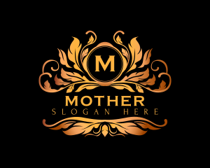 Luxury Floral Crest Logo