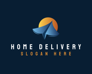 Paper Plane Logistics logo design