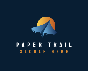 Paper Plane Logistics logo design