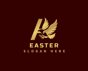 Pilot - Premium Eagle Bird Letter A logo design