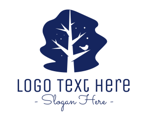 Kids - Cute Tree Branches logo design