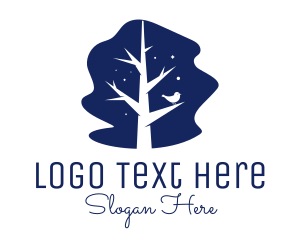 Cute Tree Branches Logo