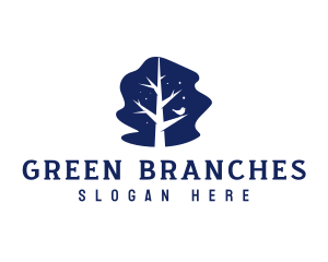 Branches - Night Tree Branch logo design