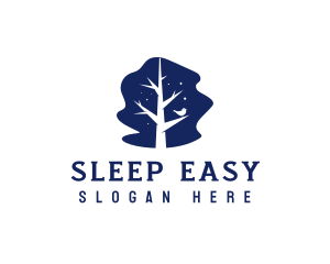 Night Tree Branch logo design