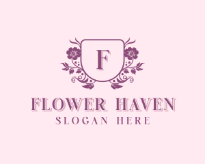 Stylish Wedding Flower Arrangement logo design