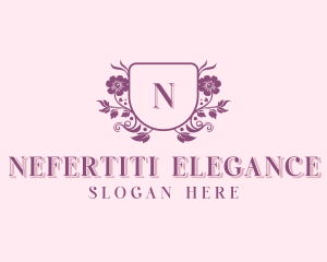 Stylish Wedding Flower Arrangement logo design