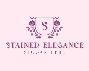 Stylish Wedding Flower Arrangement logo design