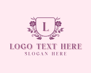 Fashion - Stylish Wedding Flower Arrangement logo design