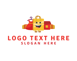 Illustration - Shopping Mall Bag logo design