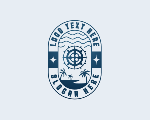 Traveler - Travel Beach Compass logo design