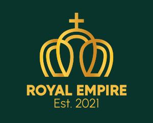 Empire - Gold Minimalist Imperial Crown logo design