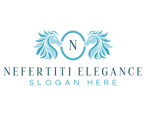 Horse Elegant Crest logo design