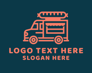 Sausage Food Truck Logo