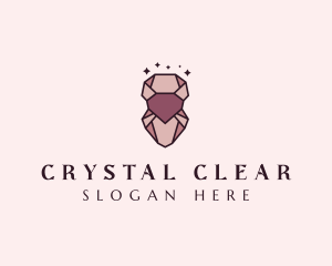 Crystal - Glam Crystal Diamond logo design