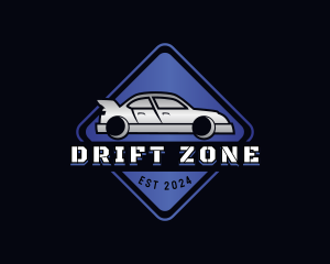 Drifting - Sedan Car Parking logo design