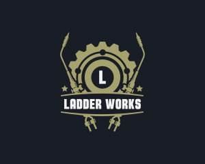 Gear Welding Torch Metalworks logo design