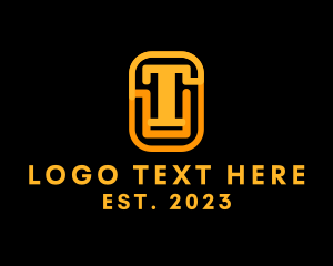 Letter T - Golden Gaming Avatar logo design