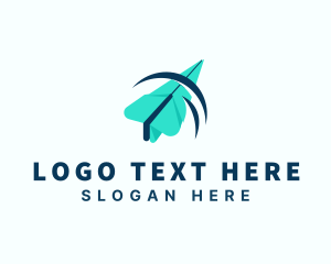 Mail - Plane Messenger Delivery logo design